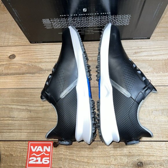 NEW: SZ 8: FootJoy Men\'s FJ FUEL BOA Golf Shoes Black/White: 55449J main image 10